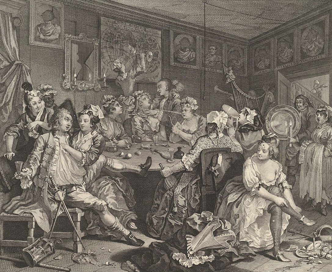 A Rake's Progress, Plate 3 by William Hogarth