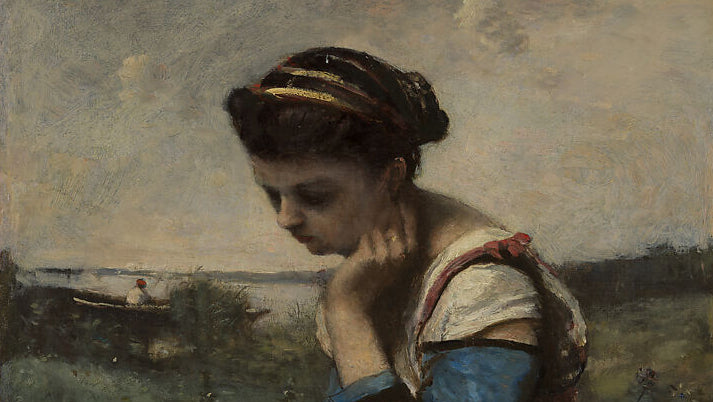 A Woman Reading by Camille Corot, The Metropolitan Museum of Art