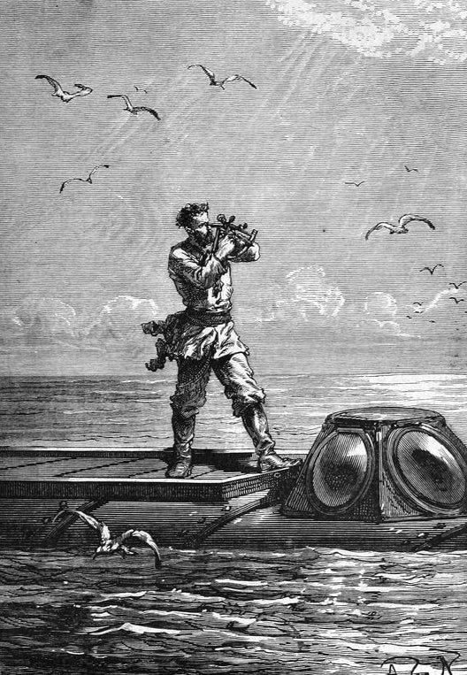 Captain Nemo took the altitude of the sun, 1871